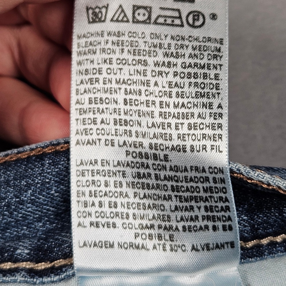 Levi's 527 Bootcut Jeans Mens 36x32 (Actual 38x32) Blue Slim Fit Denim Low Rise - Picture 14 of 16